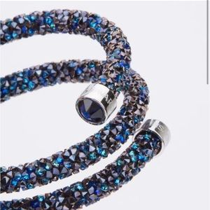 Swarovski crystal dust winter collection wrap around bangle